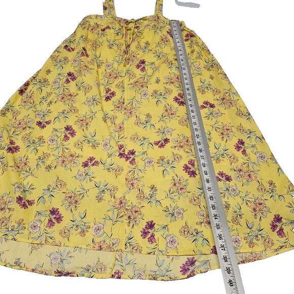 NATURAL LIFE Floral Midi Sun Dress Women Size S/XS Cotton - Picture 7 of 13